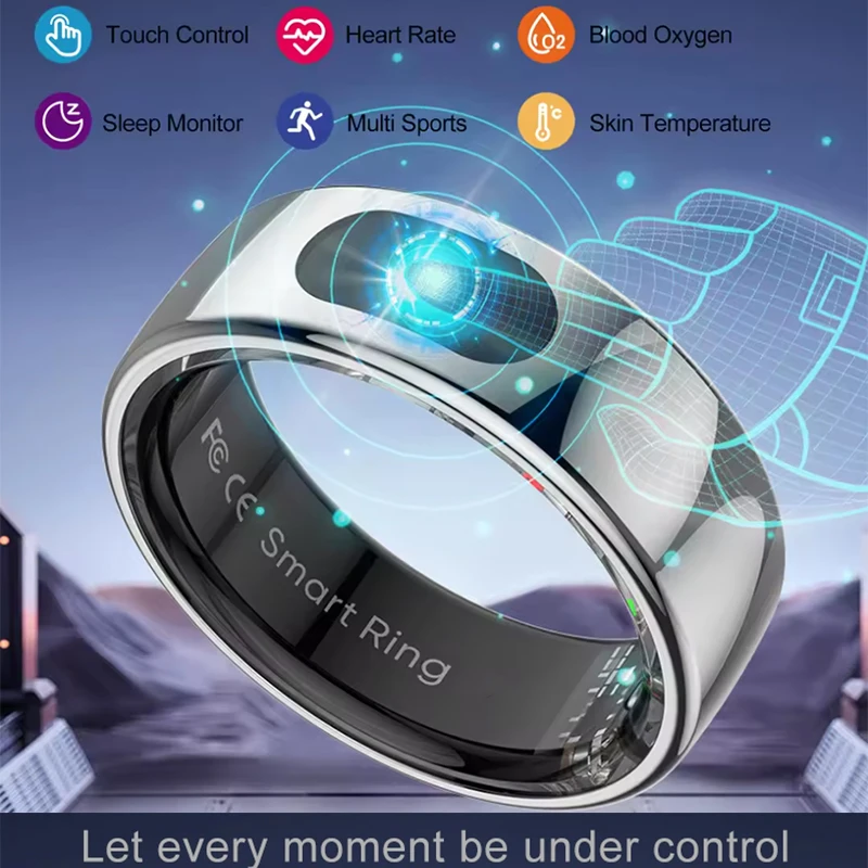 Temperature Ring Skin - Anillo inteligente con estuche de carga