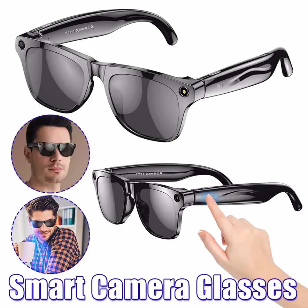 Smart Glasses Lens - Gafas inteligentes Cámara AI HD Mini