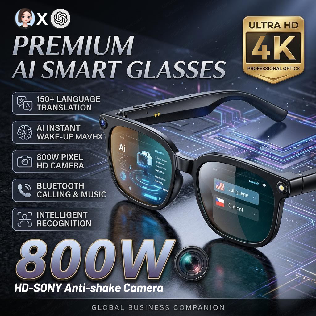 Gafas Inteligentes 4K 8MP 2026 - Smart Glasses Lens reseña y precio