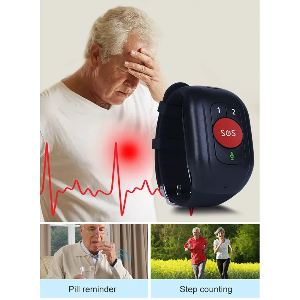 Reloj SOS 4G LTE para personas - Fall Detection Watch reseña y precio